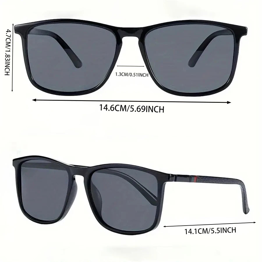 2/3pcs Luxury Square Vintage Sunglasses