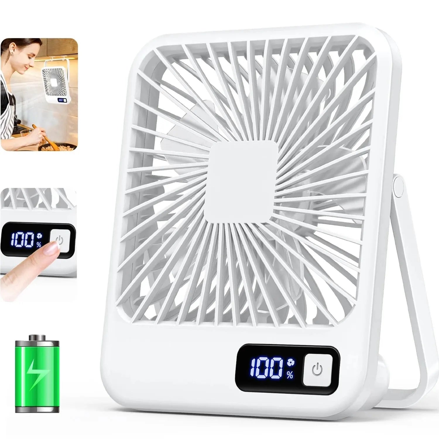 Portable USB Rechargeable  Desk Fan