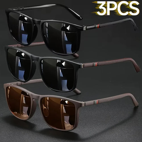 2/3pcs Luxury Square Vintage Sunglasses