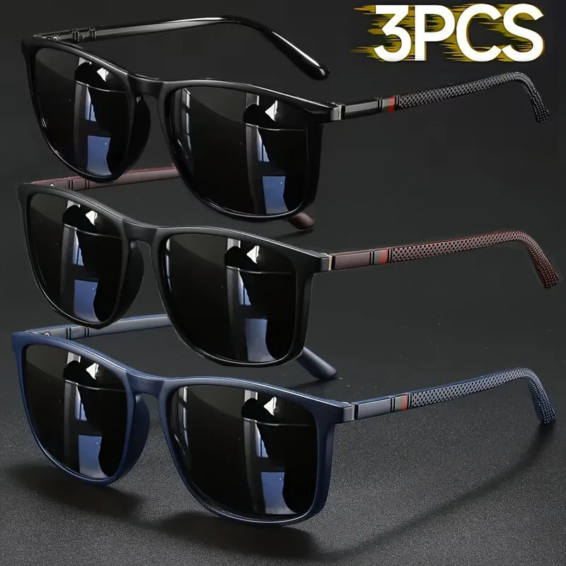 2/3pcs Luxury Square Vintage Sunglasses