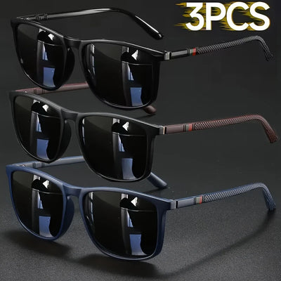 2/3pcs Luxury Square Vintage Sunglasses
