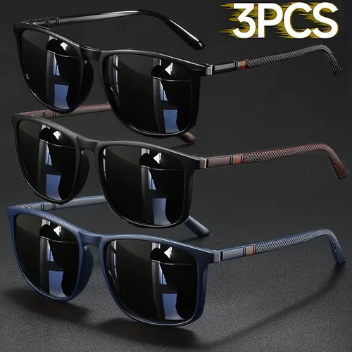 2/3pcs Luxury Square Vintage Sunglasses